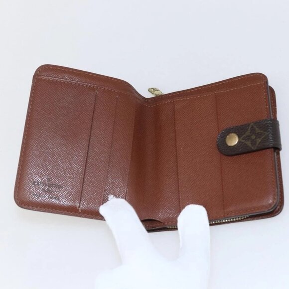 LOUIS VUITTON Monogram Compact zip Wallet M61667 LV Auth 153671 - Picture 10 of 16
